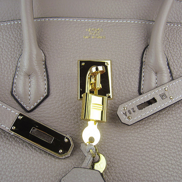 Replica Hermes Birkin 30CM Togo Leather Bag Grey 6088 On Sale